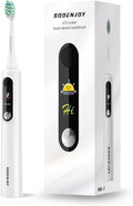 NB-1 LCD Screen Electirc Toothbrush5 Modes 5 intensities &amp DIY ModeRechargeable Sonic Electric Power Toothbrush for AdultWhite