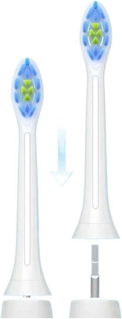 Replacement Toothbrush Heads Compatible for C2 C1 G2 W Plaque Control Simply Clean Electric Brush Head8/12/16 Pack(White-8pcs)