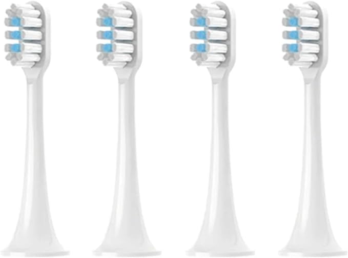 T300/T500/T500C/T700 Replacement Toothbrush Heads for Soft Bristle Brush(White-4pcs)