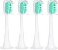 Compatible for Xiaomi Mijia T300/T500/T700 Replacement Brush Heads with Caps Sealed Package Soft(4Green)