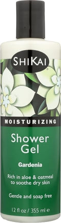 ShiKai All Natural Moisturizing Shower Gel Gardenia 12-Ounces (Pack of 3)