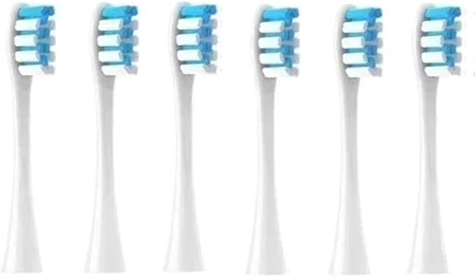 6PCSCompatible for X/PRO/ Z1/ F1/ One/Air 2 /SE Electric ToothbrushCompatible for Adults Replacement Hot Sonic Cleaning Heads(6Pcs8)