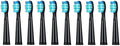 Toothbrush Heads Replaceable Brush Compatible for SG-507B/908/909/917/610/659/719/910/575/551/548(10pcs Black)