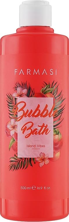 FARMASi Shower Gel and Bath Foam 2in1 Paradise Island - Tropical Hydration and Cleansing 500ml/16.9flOz