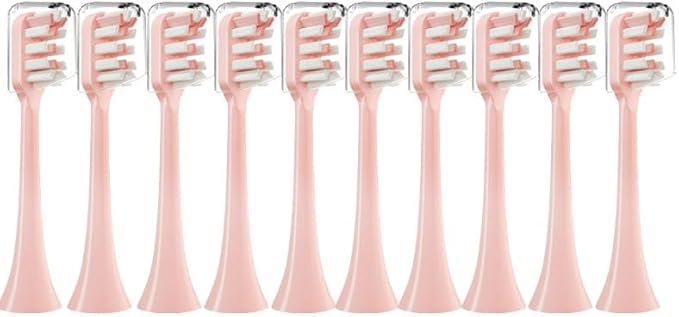 10PCS Replacement Brush HeadsCompatible for X3/X3U/X5(10PCS Pink)
