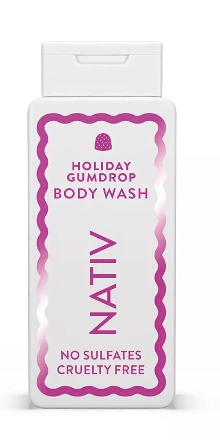 New Limited Edition Collection Body Wash By Native.e - (1) bottle 18 FL OZ (Holiday Gumdrop)