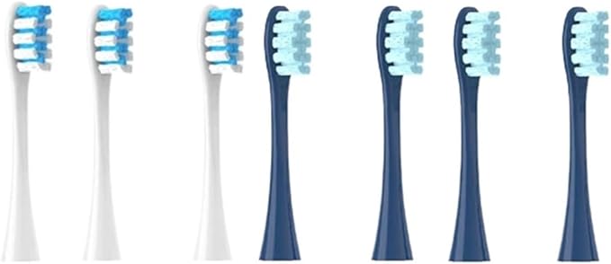 Compatible for 7pcs Replacement Heads Brush Flow/X/X PRO/ Z1/ F1/ One/Air 2 /SE Soft Sonic Toothbrush Vacuum Bristle(Transparent)