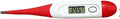 Temperature Measurement Compatible for Farms Veterinary Soft Head and Bendable Medical Thermometer(Red)