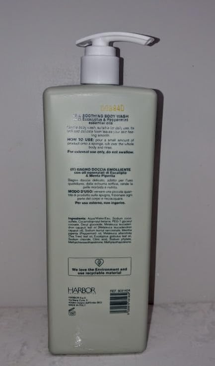 Eucalyptus &amp Fresh Mint Soothing Body Wash 33.8 fl oz (1000ml) (Pack of One)