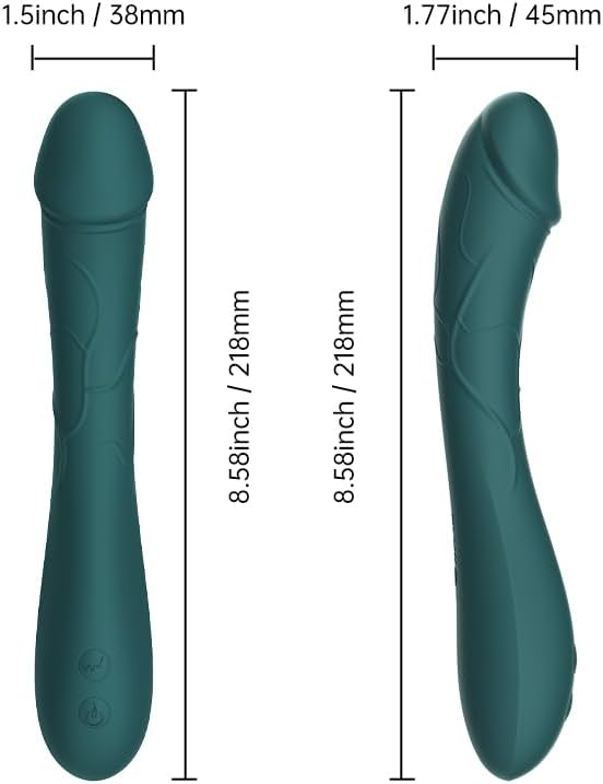 Heating Vibrating Massager -Clitioral Sucker Silent Relaxes Muscles 10 Modes Vibratorsmassager Electronic for Foot Or Neck Waterproo Personal for Adult Tools Couples Relaxation WR05 (Green)