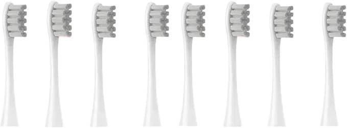 Replacement Brush HeadsCompatibility for Oclean X/X PRO/Air 2 /SE / Z1/ F1(8pcs Grey)