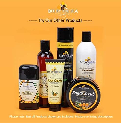 Bee By The Sea Body Wash and Body Butter Skin Care Bundle Set Naturally Enriched with Sea Buckthorn and Honey for All Skin Types
