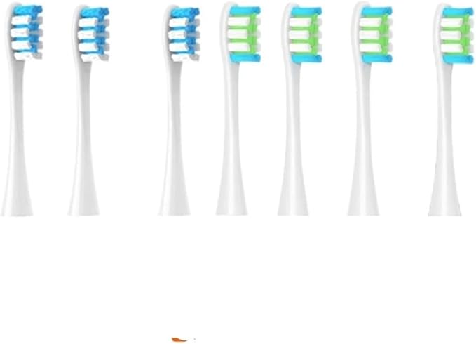 Compatible for Oclean 7pcs Replacement Heads Brush Flow/X/X PRO/ Z1/ F1/ One/Air 2 /SE Soft Sonic Toothbrush Vacuum Bristle(Purple)