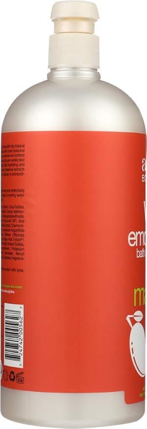 Alba Botanica Very Emollient Bath &amp Shower Gel Honey Mango 2 Pack (32oz)