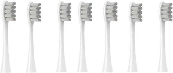 Compatible for Oclean Flow/X/X PRO/ Z1/ F1/ One/Air 2 /SE Brush Heads Soft Sonic Toothbrush Vacuum Bristle 7pcs Replacement(7pcs Grey)