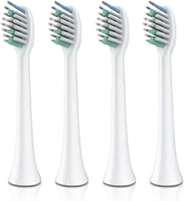 4pc Electric Tooth Brush Head Replacement Compatible for Sarmocare S100 Ultrasonic Sonic Electric Toothbrush Toothbrush Head(White-4)