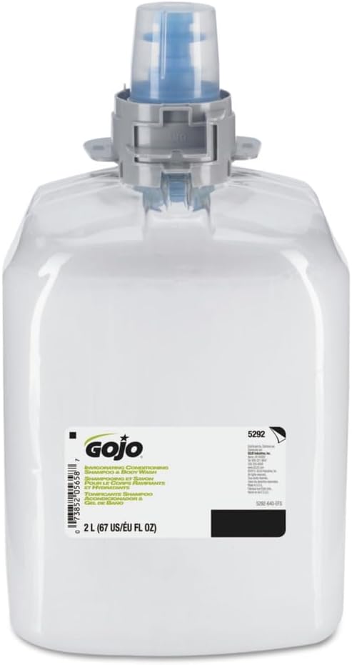 GOJO Invigorating 3-In-1 Shampoo And Body Wash Botanical 2000 Ml Refill 2/carton