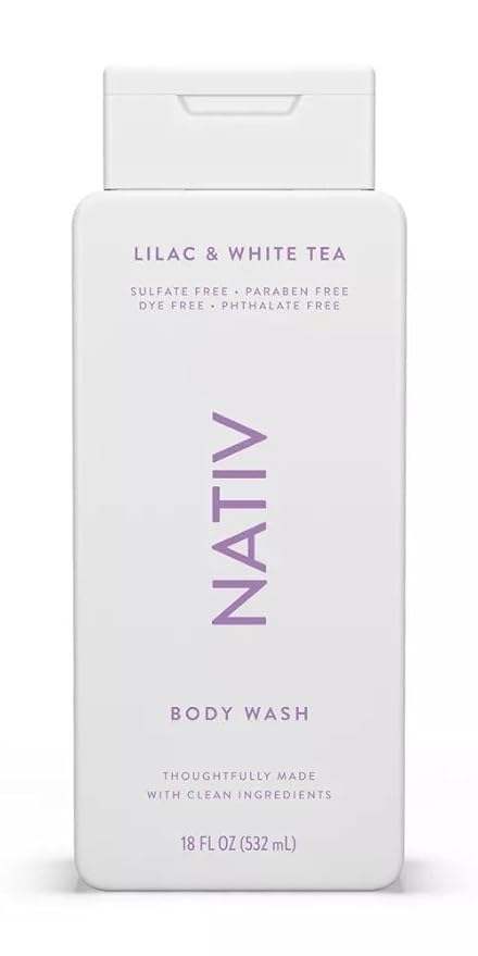 New Limited Edition Collection Body Wash By Native.e - (1) bottle 18 FL OZ (Lilac &amp White Tea)