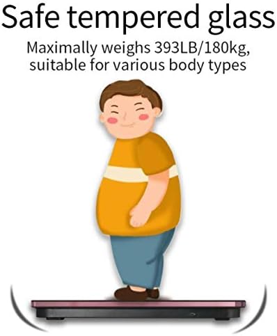 Smart Scale for Body Weight Digital Bathroom Scale with BMI Muscle Mass Bluetooth Body Fat Scale Body Composition Analyzer with Smart APP Sync Weight Scale 400 lbs - Black