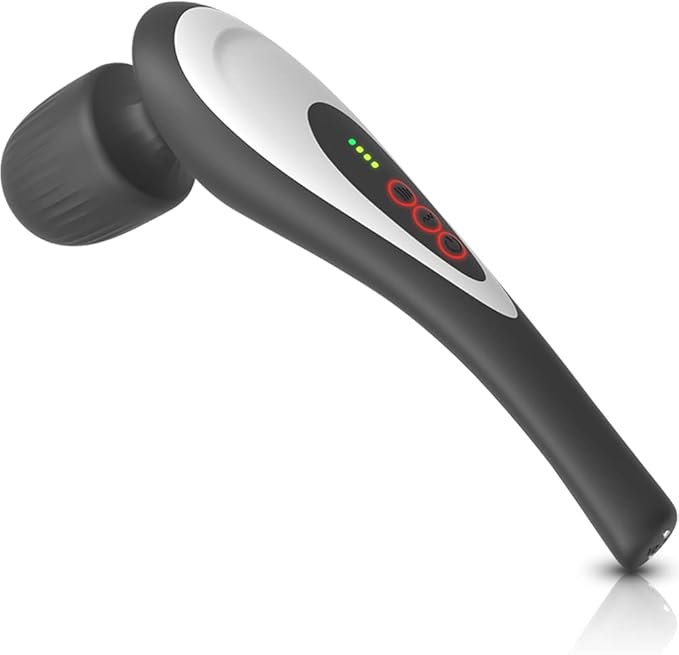 Rechargeable Personal Hand Held Deep Tissue Vibrating Massager for Muscles Back Foot Neck -Cordless Electric Percussion Body Wand Massage Gift for Women her