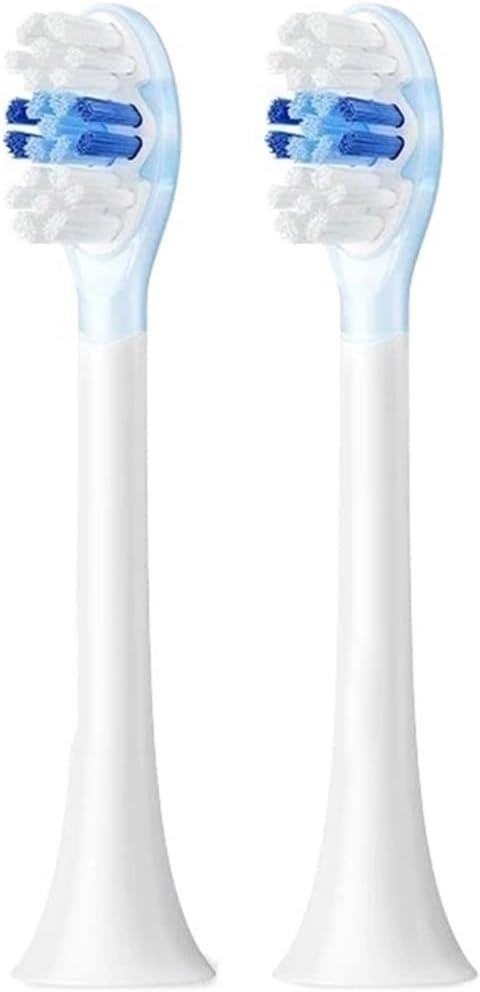 Compatible for Electric Toothbrush Heads Replacement X1 X3 X3U X5 Teeth Brush Bristle Nozzles Smart Accessory(2pcs White)