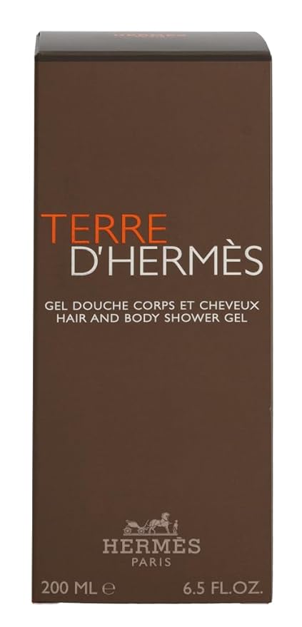 Hermes Terre d'Hermes for Men Hair and Body Shower Gel 6.5 Ounc