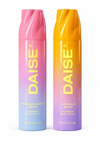 DAISE Foaming Body Wash Pomegranate &amp Vanilla Moisturizing &amp Refreshing Shower Gel 8.8oz Each 2-Pack