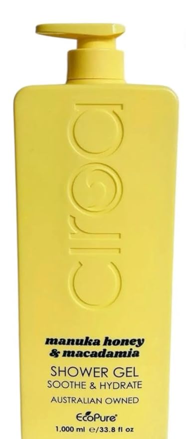 Manuka Honey &amp Macadamia Oil Shower Gel – 33.8 fl oz | Soothing &amp Hydrating Body Wash