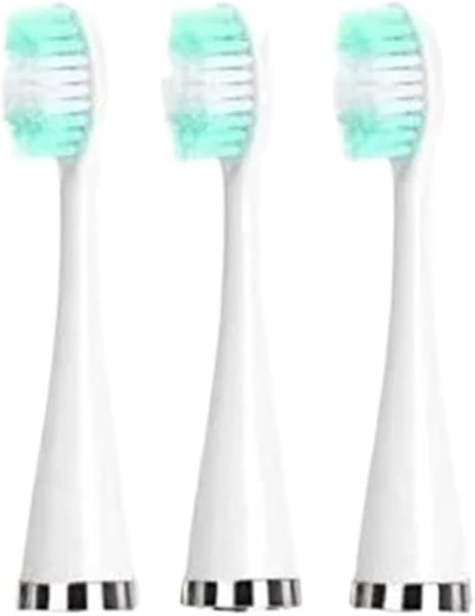 3 Pcs Replacement Brush Heads Electric Toothbrush Head Compatible for Teeth Cleaner Bristle Refill(White)