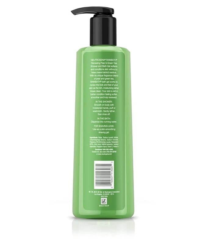 Neutrogena Rainbath Renewing Shower &amp Bath Gel Pear &amp Green Tea 16 fl oz Pack of 2