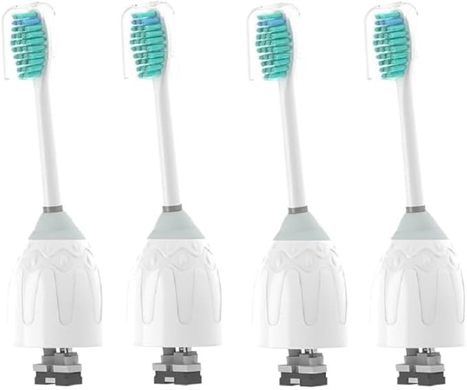 4pcs Replacement Brush Heads Compatible for Phil HX7001 HX7002 E Series Electric Toothbrush Heads IPS