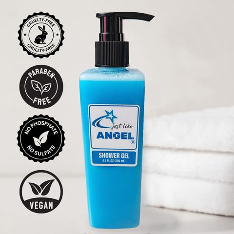 Shower Gel for Women – Luxury Hydrating Body Wash Moisturizing Cleanser for Soft Smooth Skin Long-Lasting Fragrance Inspired by Angel Daily Bath &amp Shower Formula