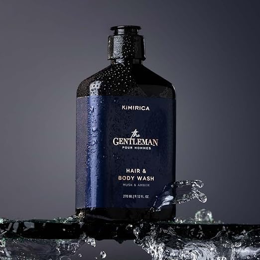 the Gentleman Hair &amp Body Wash Musk &amp Amber Scent Liquid Form Alcohol Free for All Skin Types