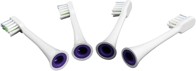 A78E-4Pcs Replacement Toothbrush Heads Compatible for Xiaomi X1/X3/X5 Electric Tooth Brush White