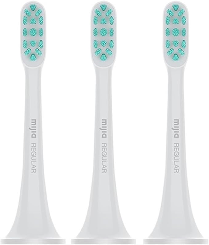3 Pieces Compatible with Xiaomi Mijia T300 T500 Toothbrush Heads Replacement(Silver)