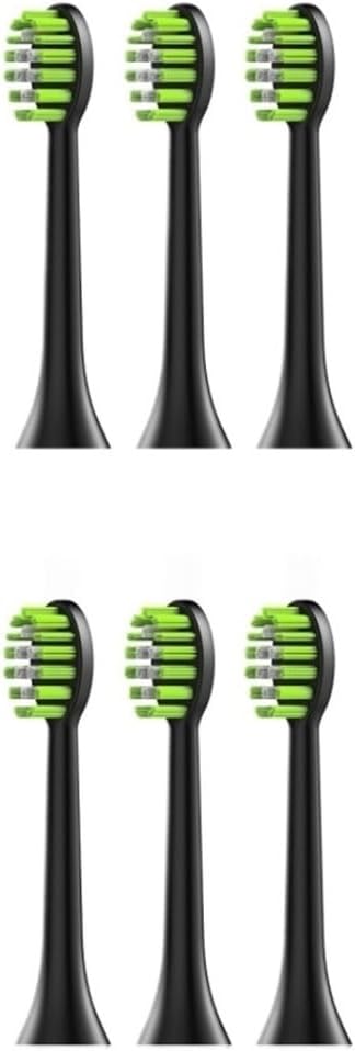 Compatible for Electric Sonic Toothbrush &amp Water Flosser Waterproof 4 Modes 6 Brush Heads Toothbrushes Teeth Cleaner for Adult(Y05BK-C3BK)