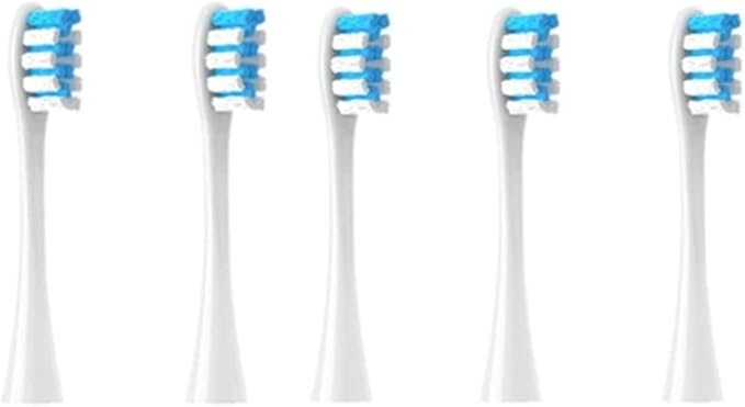 5pcs Replacement Electric Toothbrush Heads Compatible for X PRO / Z1/ F1/ One/Air 2 Sonic(Transparent)