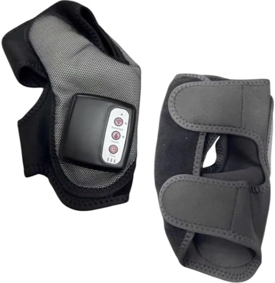 Electric Foot Ankle Massager with Heat Therapy Adjustable Wrap Design for Pain Relief and Comfort