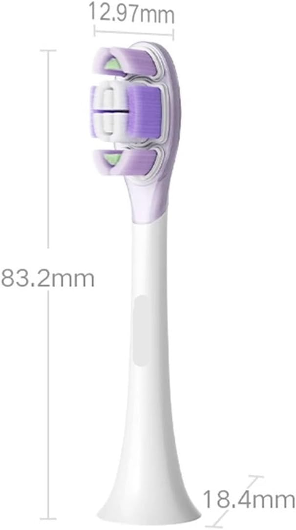 Oscillation Toothbrush Replacement Heads (Soft &amp Clean)Compatible for MES609 MES610 MES613(Clean Heads)