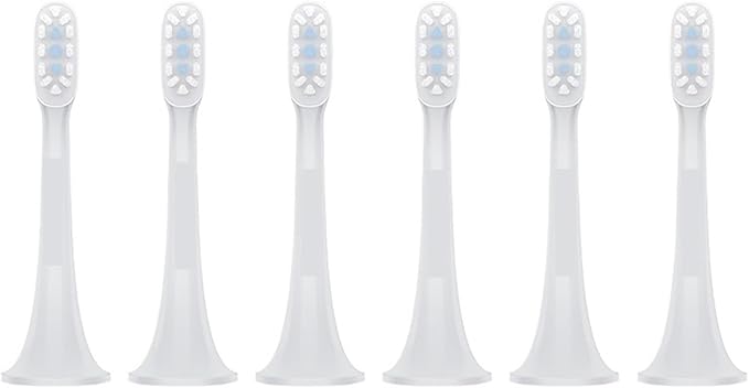 Compatibility for XIAOMI MIJIA Sonic Electric Toothbrush Head T100 T200 T200C T300 T301 T302 T500 T700 Replacement Heads(T300T500 T500C 6pcs)