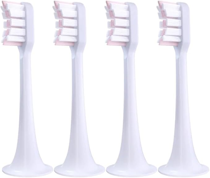 4/10Pcs/Set Compatible ForXiaomi Mijia T300/T500 Replacement Brush Heads Electric Toothbrush Protect Soft Nozzles Bristle(4Pink)