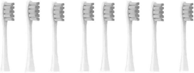 8/12Pcs Soft Vacuum Bristle Toothbrush Heads for Electric Sonic Replacement Brushes(8pcs Grey)