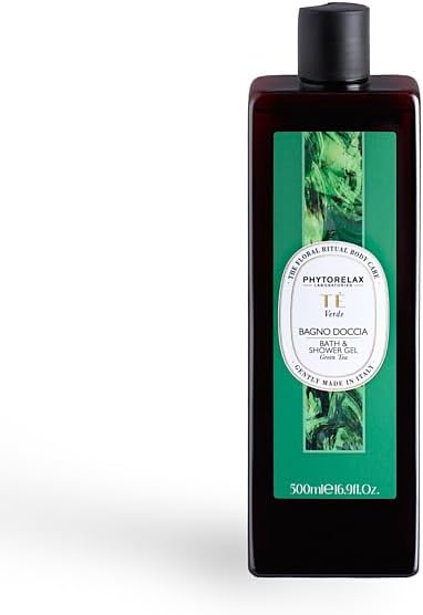 Phytorelax Green Tea Shower Bath 500 ml (16.9 Fl Oz) 1 unit - Made in Italy [italian import] Verde