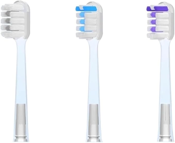 Compatible10 Pcs/Pack Replacement Toothbrush Heads for Laifen Wave Electric Cleansing and Brightening Transparent