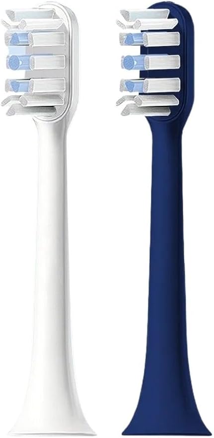 8 Toothbrush Heads Compatible for MIJIA Electric T301 MES605 T302 MES608 Replacement Head(8Pcs Blue and Black)