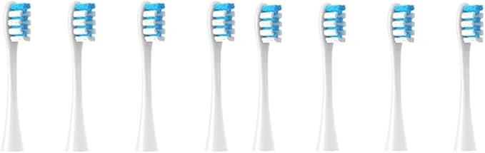 Replacement Brush Heads Compatible for Oclean X/X PRO/ Z1/ F1/ One/Air 2 /SE Sonic Electric Toothbrush Head Soft Bristle Nozzles(8 WBlue)