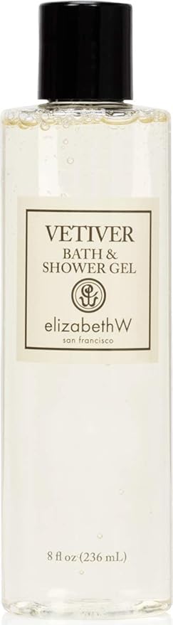 elizabethW Vetiver Bath and Shower Gel - 8 Fluid Ounces