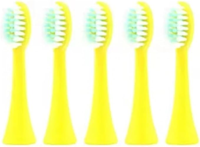 5pcs Soft Brush Heads Original Replacement for Children's Smart Sonic Electric Toothbrush Accessories(White 5pcs Head)