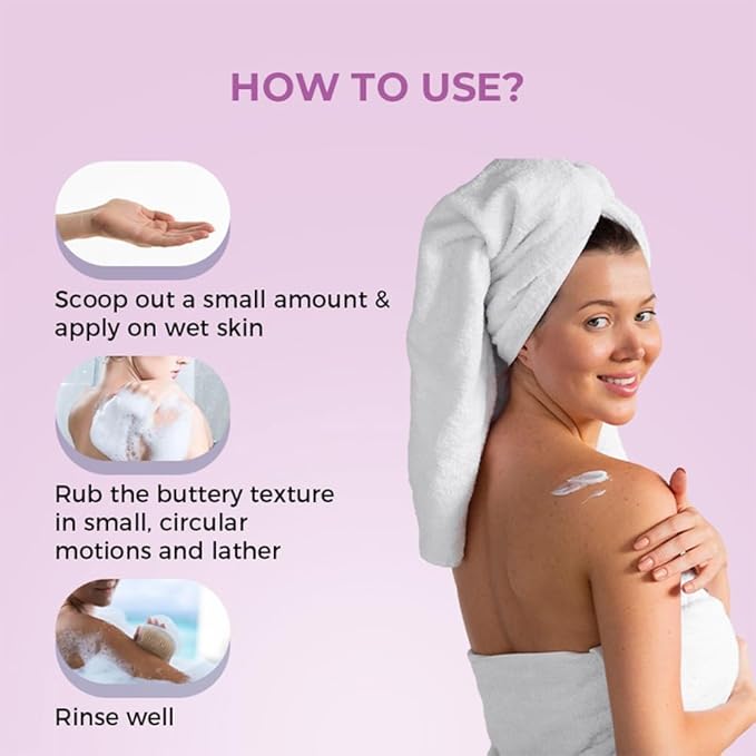 BEMT Whipped Soap – Cherry Blossom Scented Foaming Bath Cream with Shea Butter &amp Grapeseed Oil Gentle Body Cleanser for Daily Use – 160 g