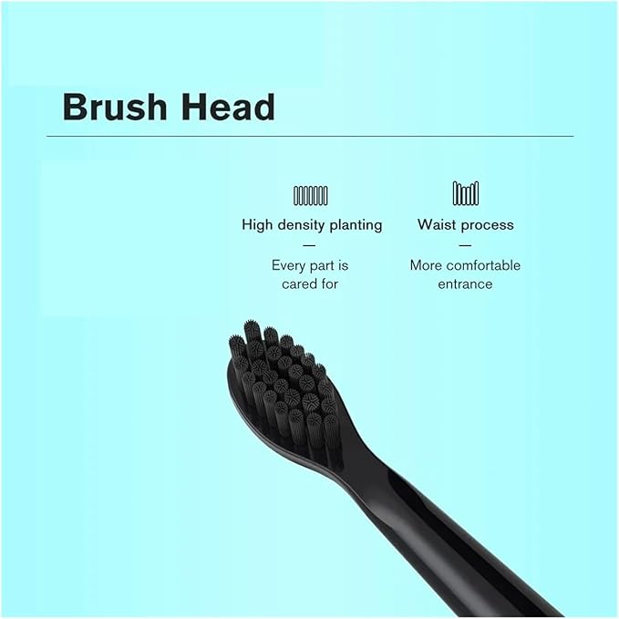 16pcs Replacement Brush HeadsCompatible for J110 / J209Toothbrush Soft Head Deep Clean(16pcs White Head)